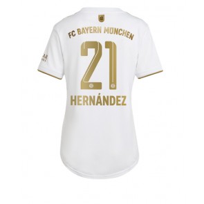 Bayern Munich Lucas Hernandez #21 kläder Kvinnor 2022-23 Bortatröja Kortärmad